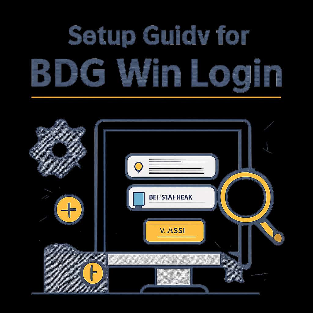 An educational diagram that illustrates the key topics in the Setup Guide for BDG Win Login.