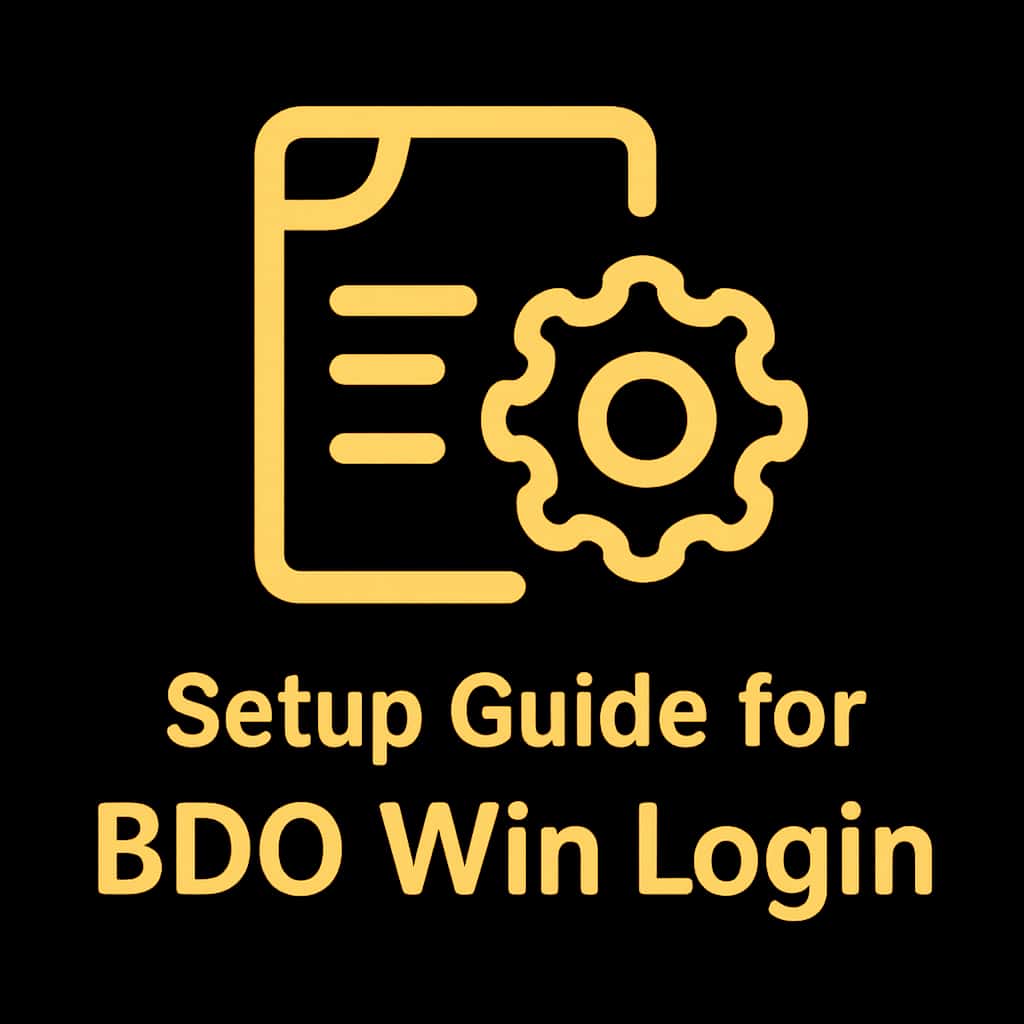 An icon symbolizing the Setup Guide for BDG Win Login, designed for clarity and professionalism.