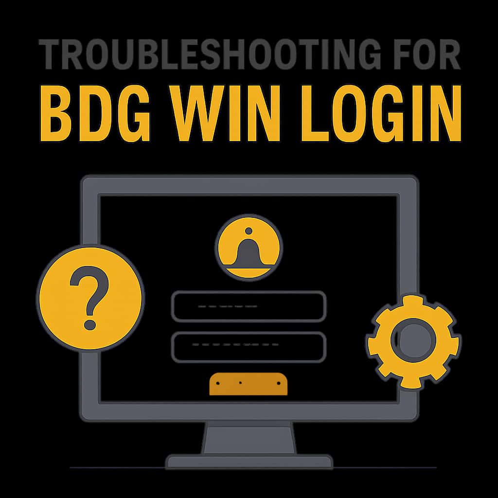 An educational diagram on troubleshooting BDG Win Login issues.